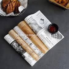 Custom Logo Printing Deli Hamburger Sandwich Food Waxed Wrap Paper Roast Chicken Food Packaging Waterproof Wrap