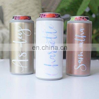 Wholesale Slim Tall Tumbler 12oz Double Walled Stainless Steel Vacuum Insulated Cooler Can photo-4