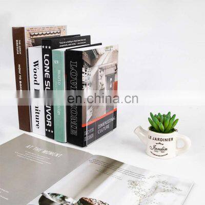 Clear Desktop Acrylic Bookends Shelves Acrylic Book Stopper Plastic Bookends for Home Office Library