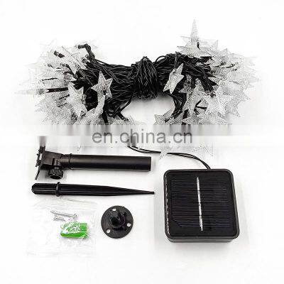 Amazon Solar Christmas Lights Outdoor Multicolored For Yard Decorations Remote Control Star Led Light photo-5