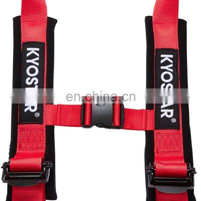 JDM Accessories 4 Point Red Racing Harness Seat, Harness Seat Belts