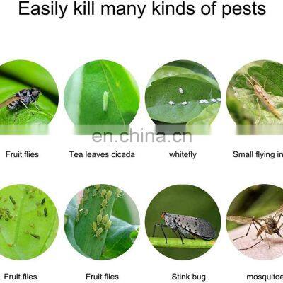 Yelin 50 Pack Yellow Dual-Sided Sticky Fly Traps for Plant Insect Like Aphids Fungus Gnats Leaf Miners and White Flies