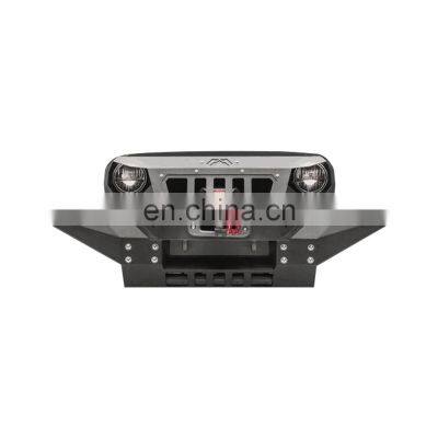 J195-5 Front Bumper Popular 4X4 Offroad Replacement Parts Steel Front Bumper With Bull Bumper Guard For Jeep Wrangler JK 07-17 photo-4