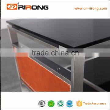 Foshan China Glass Coffee Table Stainless Steel Legs photo-2