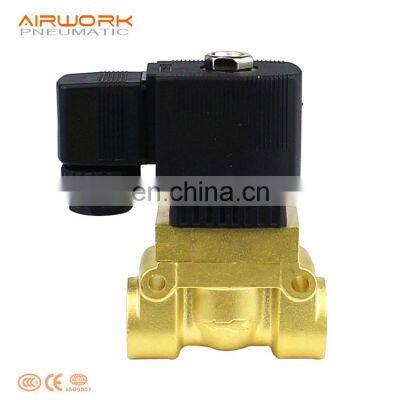 12v dc high pressure electric control brass 24 volt 220 volt gas solenoid valve for water