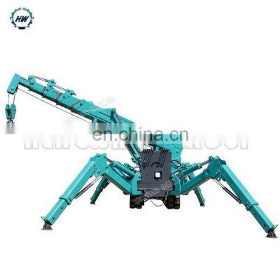 engineering hydraulic telescopic small elephant hoist mobile steel crane 3 ton foldable crawler crane