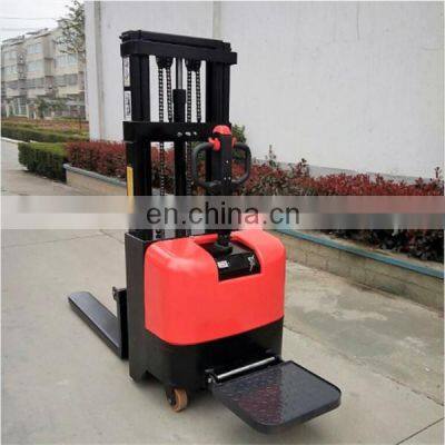 Powered Pedestrian 4m Lifting Battery Full Electric Pallet Stacker