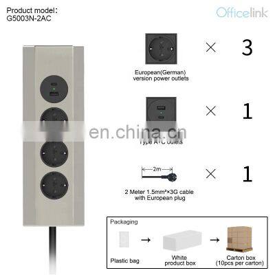 Kitchen Socket With European Sockets and USB QC Charger photo-3
