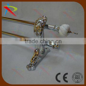 2015 fancy chrome good sale metal curtain rod sets