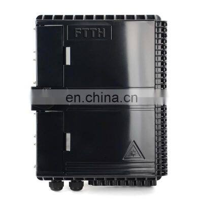 16 Core Fiber Optical Distribution Outdoor IP 65 FTTH FAT Black PLC Splitter 1:16 cajas nap Caixa box