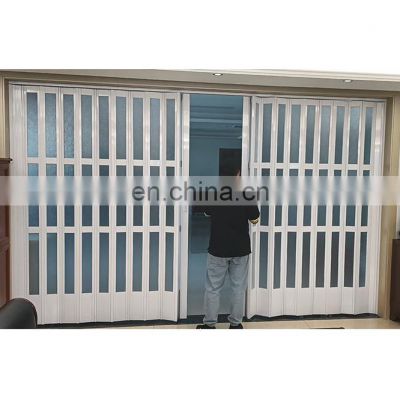 WEIKA Brand PVC door foldable sliding door room separation accordion partition interior befold doors