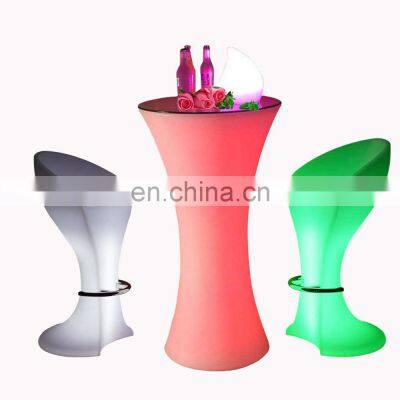 glowing cocktail event party wedding led bar tables and chairs bar tables bar furniture sets cocktail table led chair