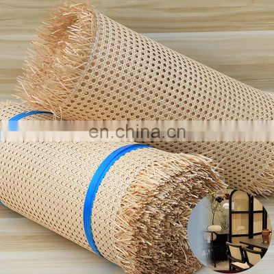 Professional Non-Toxic PE Plastic Synthetic Cane Webbing Raw Materials Rattan Materials in Indonesia