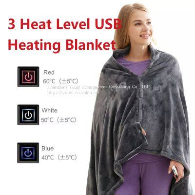 Double USB Electric Blanket/ Office Heating Pad/ Car King Size Electric Blanket/