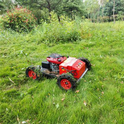 radio controlled slope mower, China wireless remote control lawn mower price, remote control mower for hills for sale