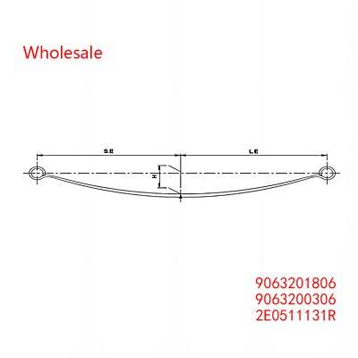 9063201806, 9063200306, 2E0511131R Rear Axle Wheel Parabolic Spring Arm  of Light Duty Vehicle Wholesale For Mercedes Benz