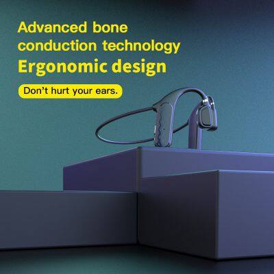 Bone Conduction Headphones BT5.0 Wireless Wear Open Ear Hook Light Weight Sports Earphone