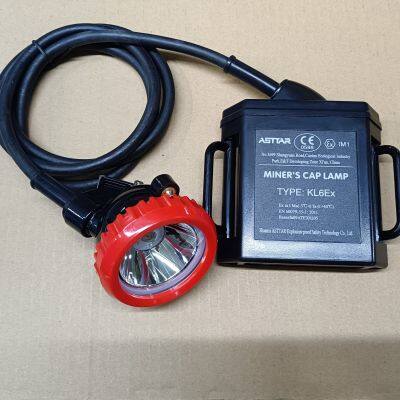 KL6Ex ATEX certified 6Ah rechargeable LED miner lamp safety helmet lamp