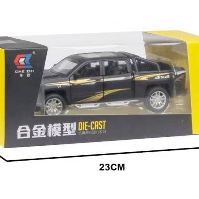 1:32 Car Model Toy Solander Truck Diecast Car Model Pull Back Die Cast Metal Toys Collection Gifts For Kids Children photo-5