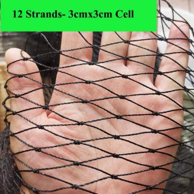 3 Strands Twisted Nylon Bird Net for Fish Breeding Bird Proof Fence Net Cargo Net photo-3