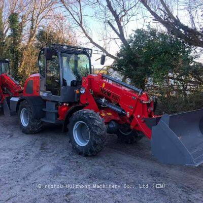 HZM 825T 2.5 Ton Lift Capacity Farm Tractor Telescopic Front End Wheel Loader Telehandler with for Sale