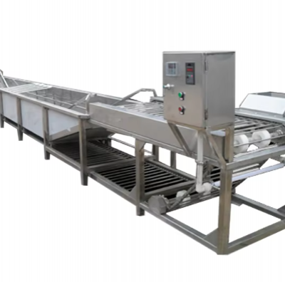 Машинка для мойки фруктов и овощей с низким энергопотреблением для конвейерного производства