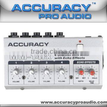 4 Channels Pro Audio Mini Mixer Console MM-14FX