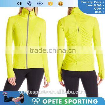 (OEM/ODM Factory)Spandex jackets/women yoga lightweight jacket women tights activewear wholesale hoodies