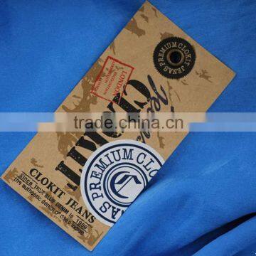 China Manufacture Top Grade Clothing Hang Tag Plastic String