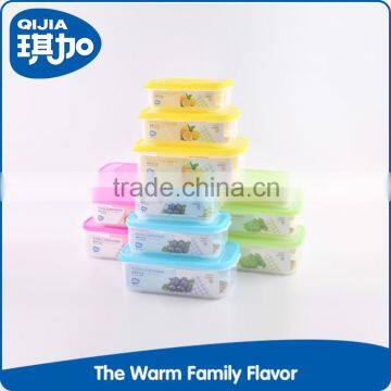Multipurpose food container plastic storage box with lock