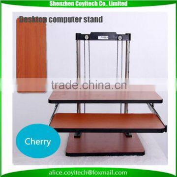 Adjustable laboratory stand work stand sit stand desk to workstation for monitor and laptops