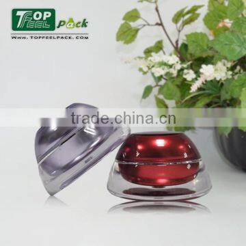 2015 Luxury Purple Pyramid Plastic Cosmetic Cream Jar 15g 30g 50g