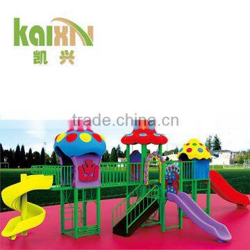 Children Outdoor Mushroom Playground Slide Equipments