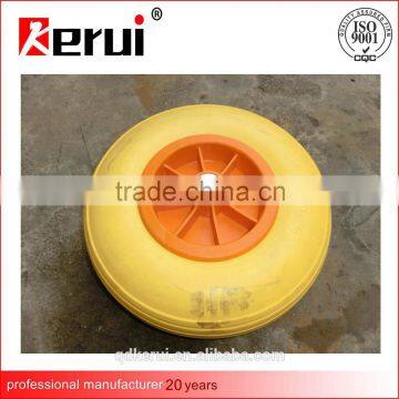 13x4.00-6 pu foam wheel with plastic rim