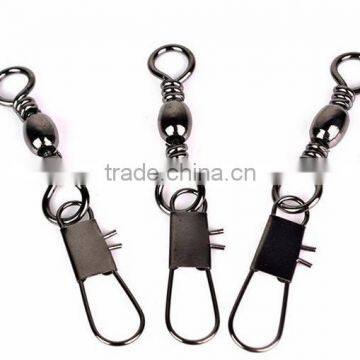 Brass Barrel Swivel With Interlock Snap Fish hooks Sea Rock Fishing Swivels Tackle Lure