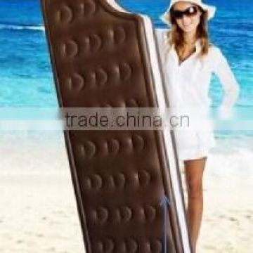 inflatable chocolate float bed