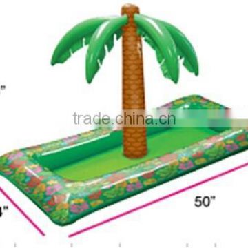 inflatable palm tree with pool cooler