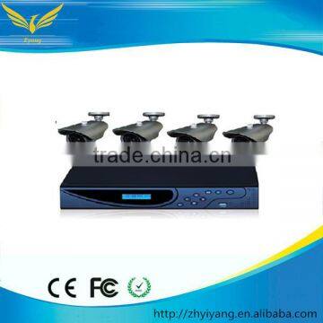 cheap cctv camera kit! 600TVL IR bullet proof cctv camera with standalone cctv camera dvr kit