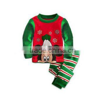 Christmas Snowman Grils Outfit, New Year Boutique Girl Pajamas, Wholesale Children's Pajamas Sets,kids Wear photo-2