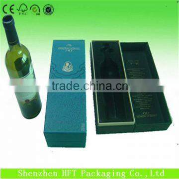 High Quality large fancy champagne glass gift box