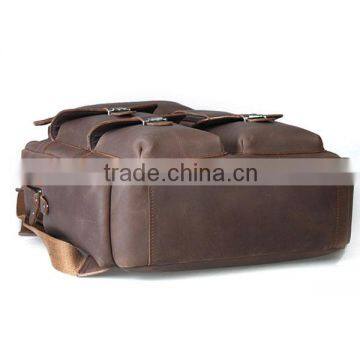 2014 Fashion Vintage Cowhide Leather Backpack Bag for Wholesale photo-5