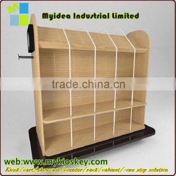 Luxury Classical Portable Wooden and Metal Clothing Store Display Rack photo-5
