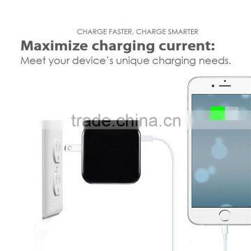 Dual 4.8A wall charger travel charger for ipad/smartphone dual usb wall charger