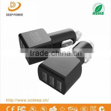 2016 Innovative Portable 3 Usb 12V Car Charger