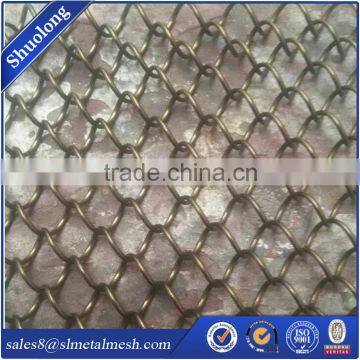 Coil Drapery Chainlink Metal Mesh Curtain Gold Color Screen Supplier's Choice photo-2