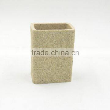 Natrual Polyresin Sandstone Bathroom Accessories Set for Hotel and Home photo-3
