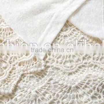 Women Lace Bow Back Summer Tshirt Blouse With Pockets photo-6