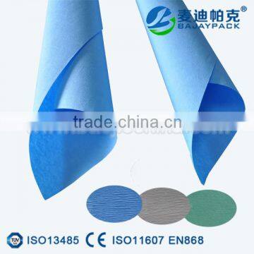 Medical green/blue/white sterilization crepe paper for hospital