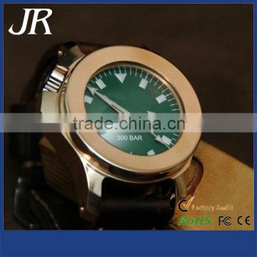 Genuine leather strap automatic diver watch with your brand