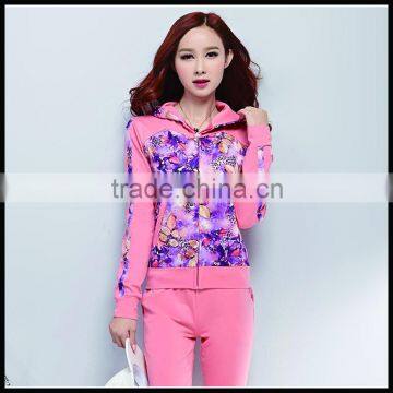 Fashion digital printing tracksuit, custom design tracksuit , sports trak suit women